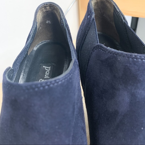Paul Green Munchen Navy Suede Heels - Picture 7 of 9